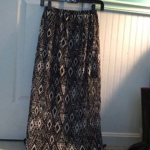 Printed maxi skirt